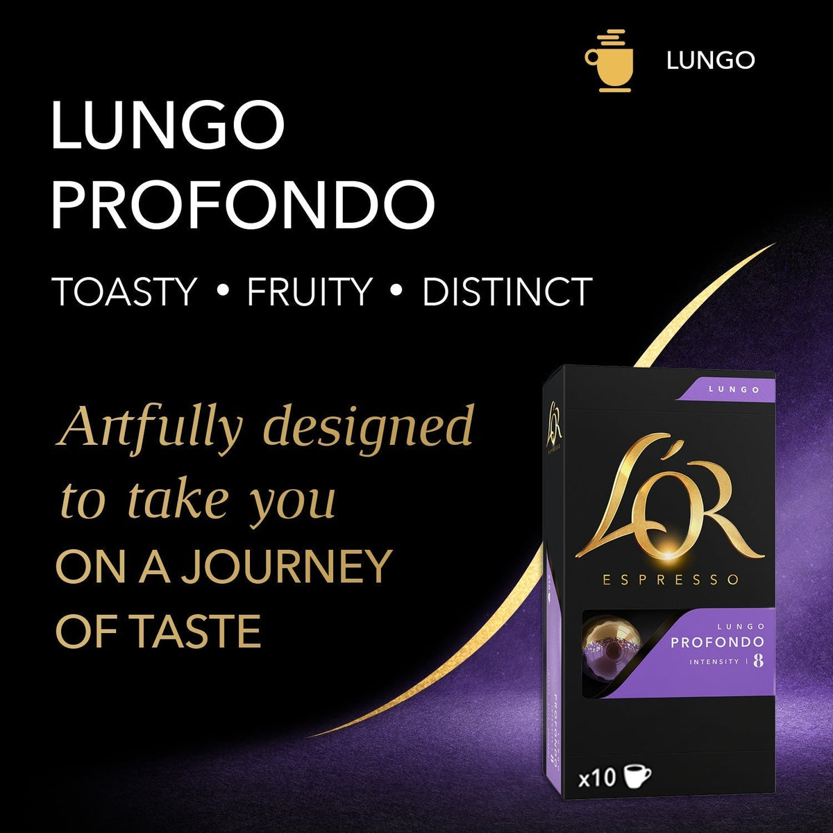 L'OR Profondo Lungo Espresso Capsules